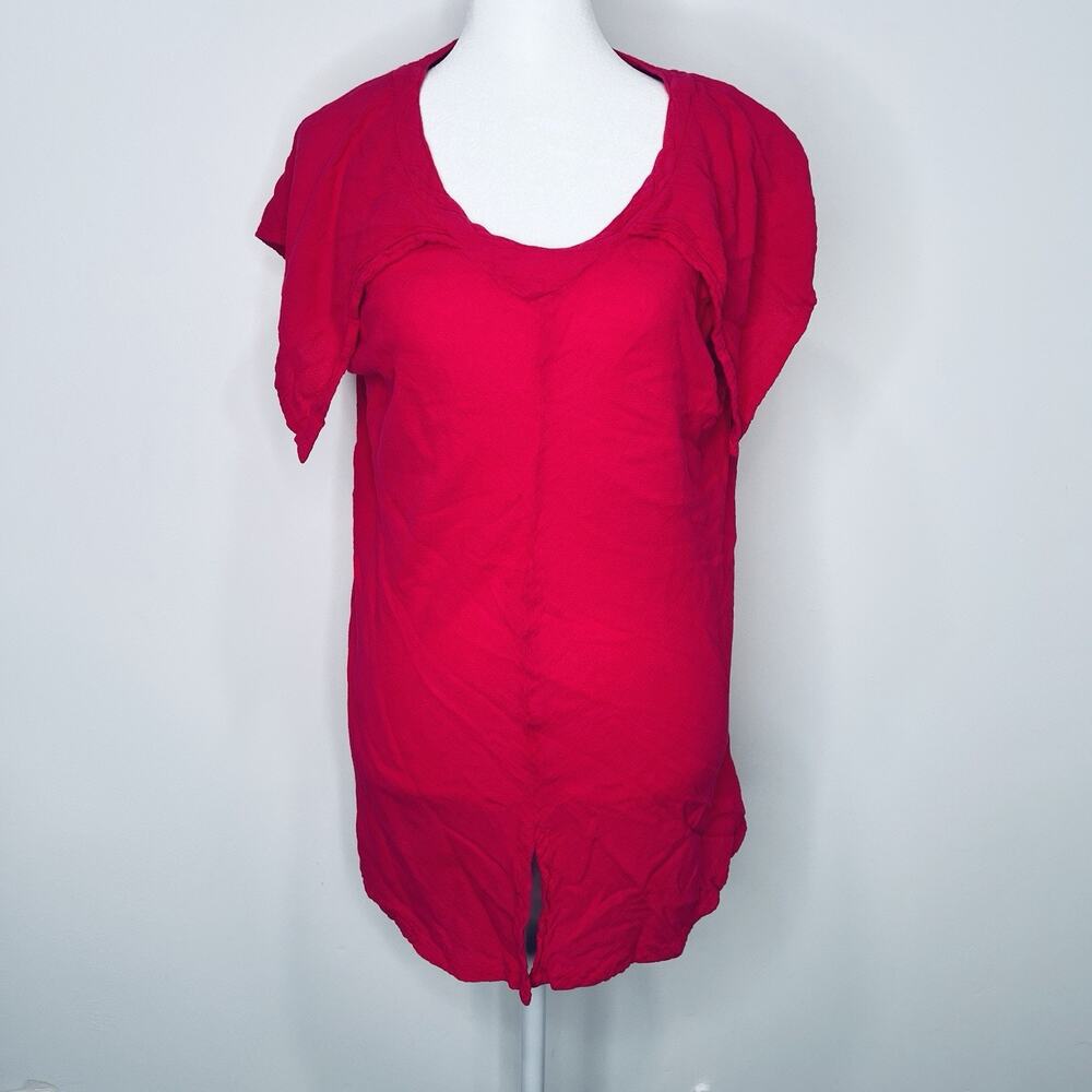 Oh My Gauze Pink Shirt 100% Cotton Top Size 2